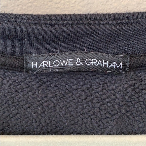 XL black lace up front sweatshirt - Picture 3 of 4